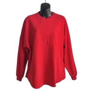 Spirit Men's Colorado USA Red Cotton Longsleeve T-shirt Size S